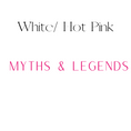 Load image into Gallery viewer, Myths & Legends Shelf Mark™ in White & Hot Pink by FireDrake Artistry™
