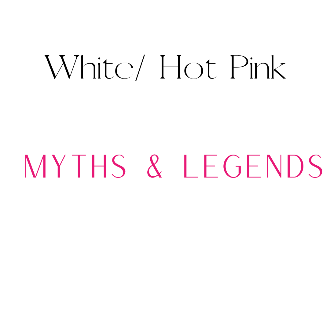 Myths & Legends Shelf Mark™ in White & Hot Pink by FireDrake Artistry™