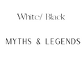 Load image into Gallery viewer, Myths & Legends Shelf Mark™ in White & Black by FireDrake Artistry™
