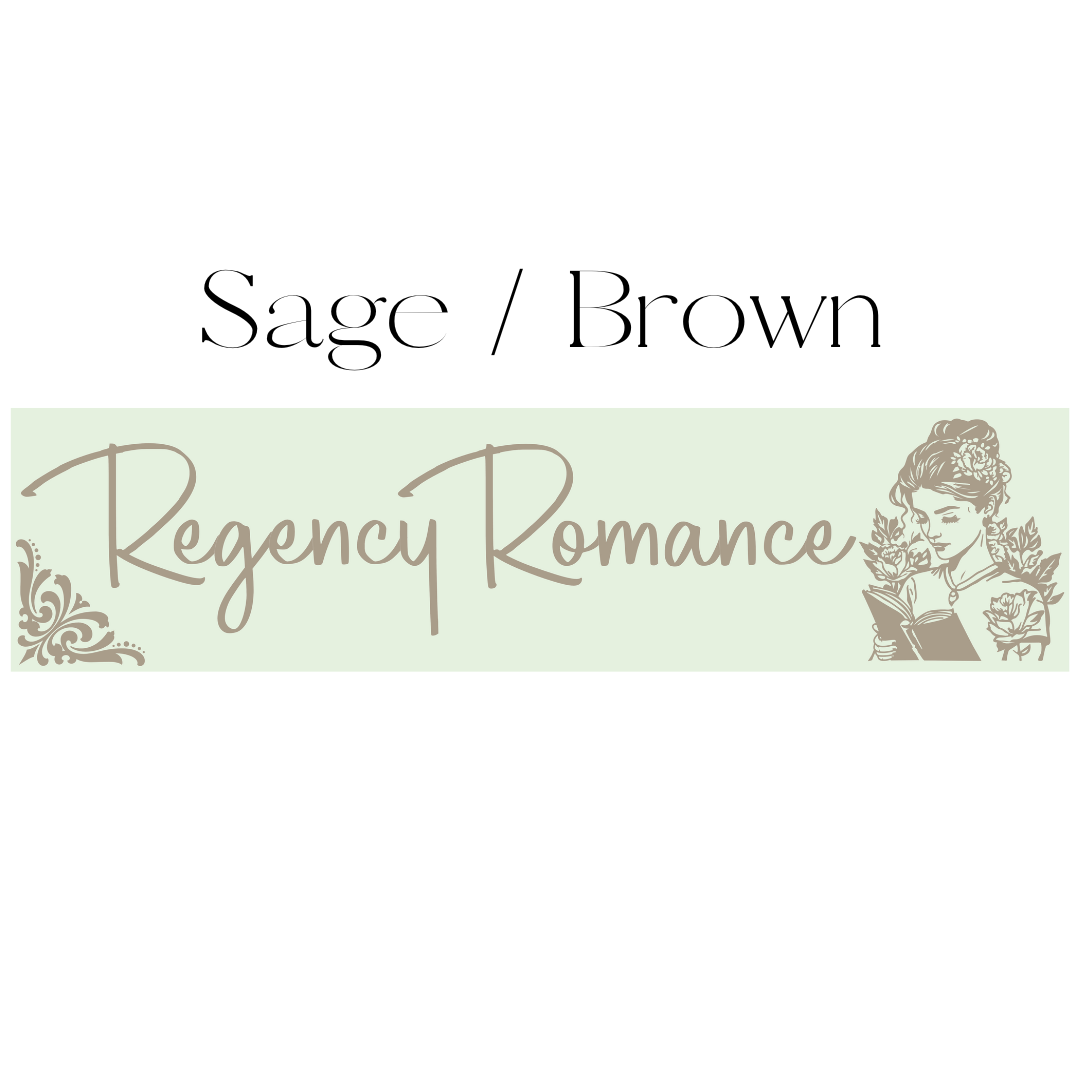 Regency Romance Shelf Mark™ in Sage & Brown by FireDrake Artistry™