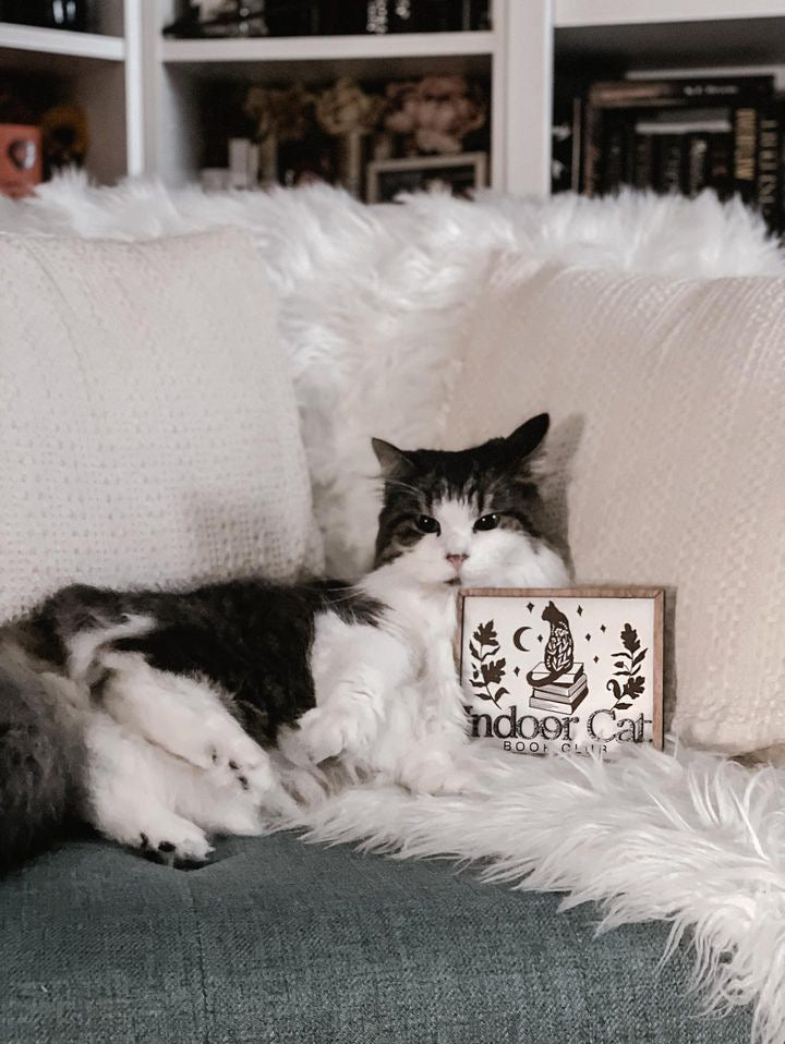 SWEETGRASS PREORDER - Indoor Cat Shelf Sign