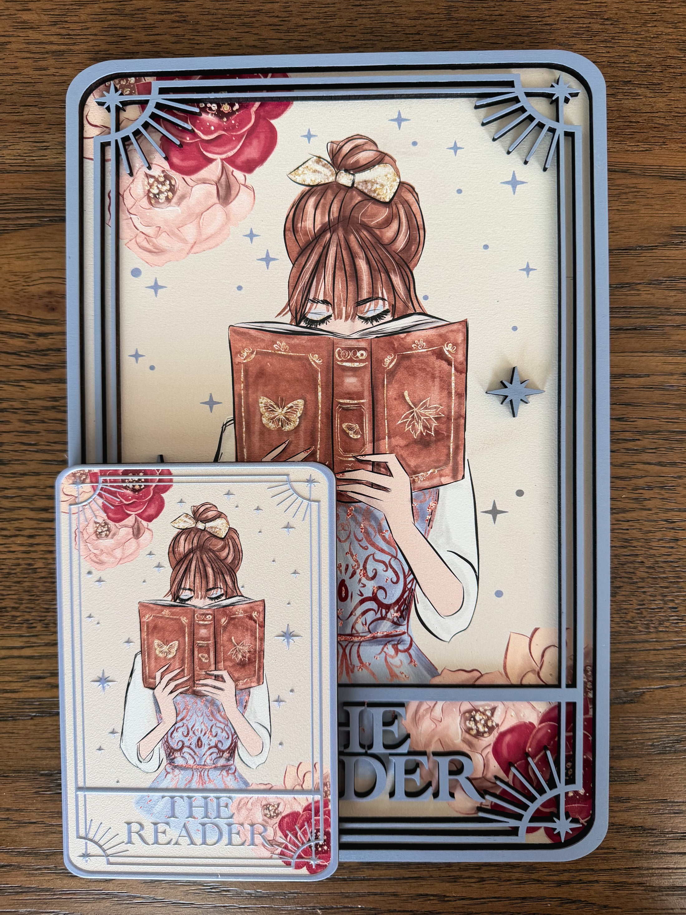 *LARGE* "The Reader" Tarot Card