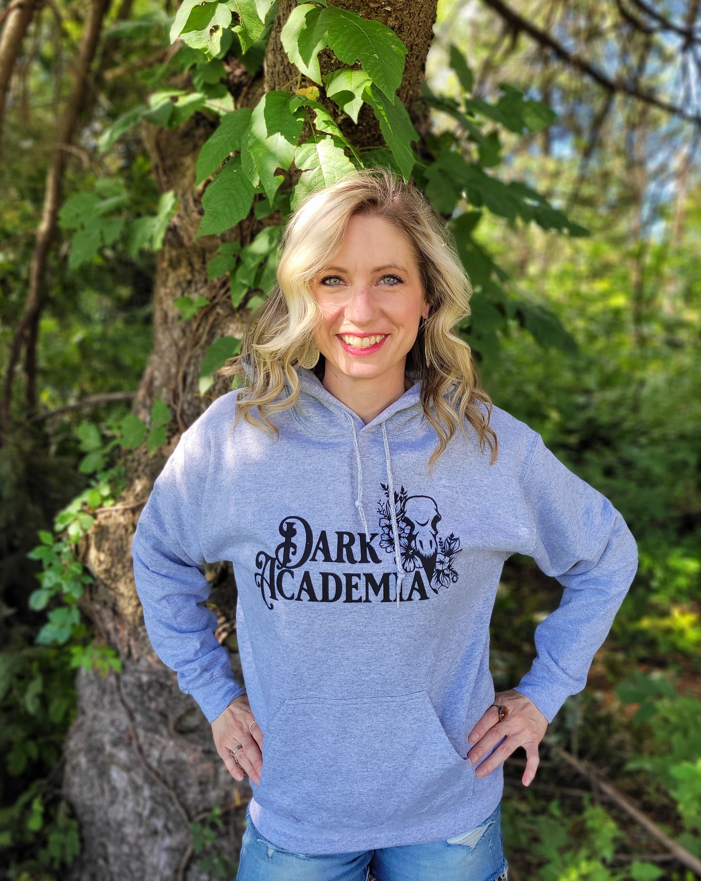 Dark Academia Unisex Hoodie for FireDrake Artistry Photo by @kcbooklover
