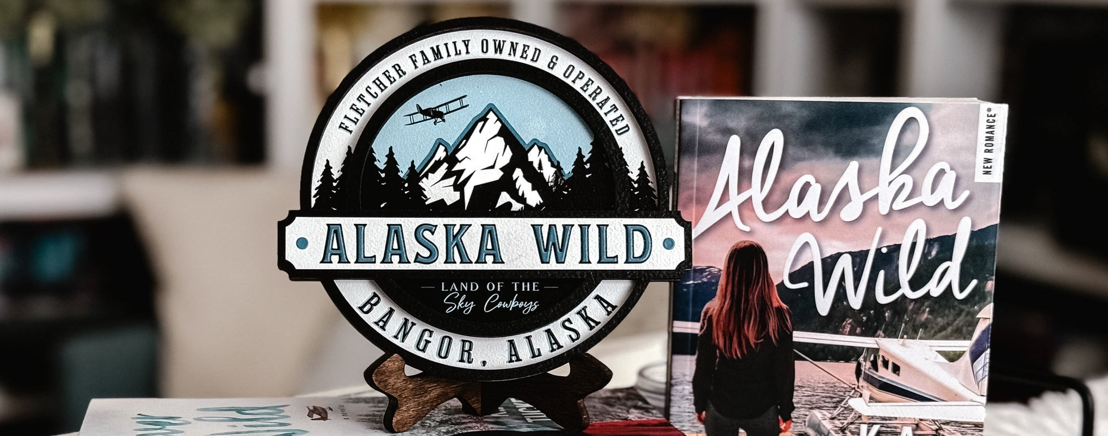 Officially Licensed K.A. Tucker "Alaska Wild Round Sign" created by FireDrake Artistry®