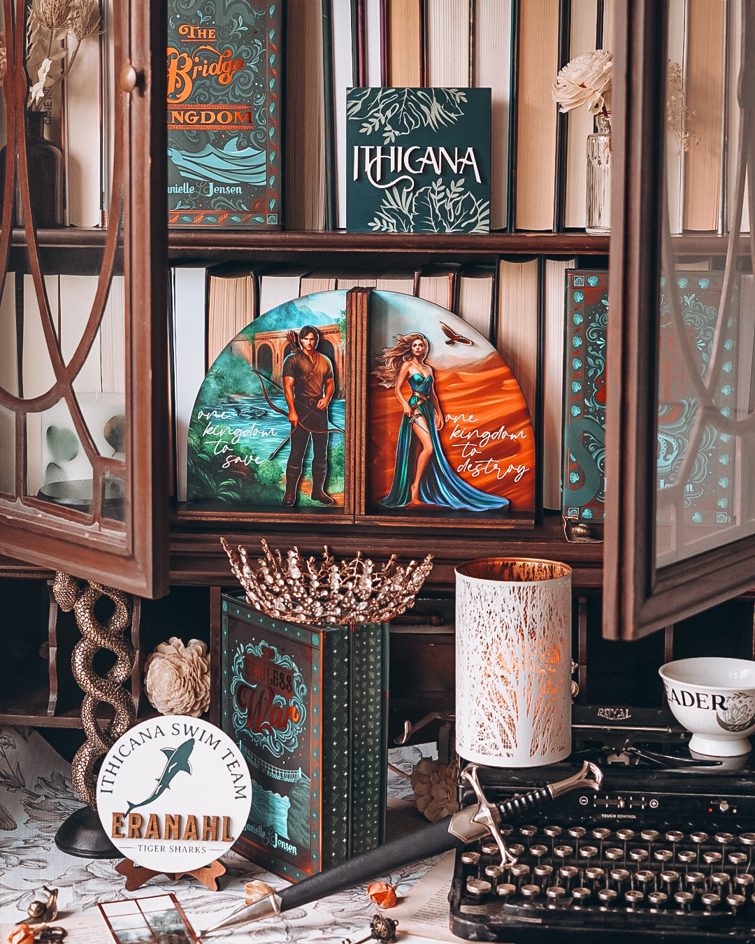 The Bridge Kingdom Bookends - Made with Permission Danielle L. Jensen Collection