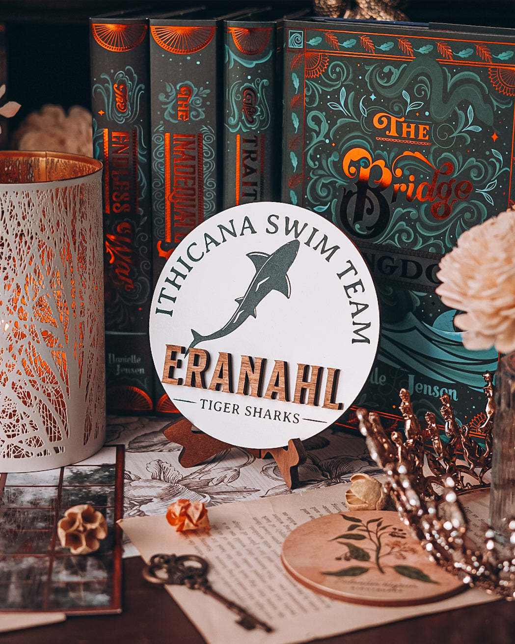 “The Bridge Kingdom” Eranhal Swim Team Round Sign - Made with Permission Danielle L. Jensen Collection