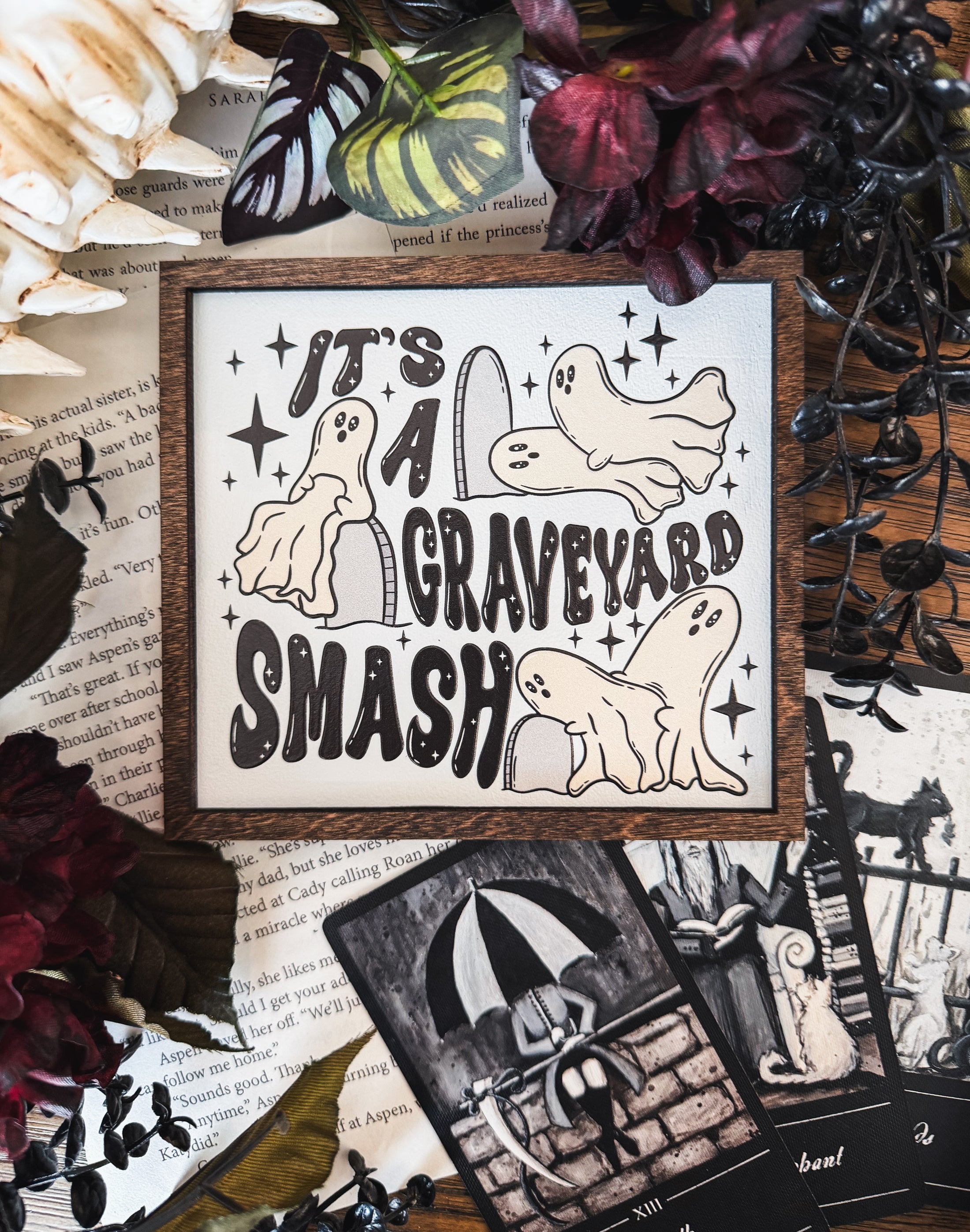 Graveyard Smash Shelf Sign