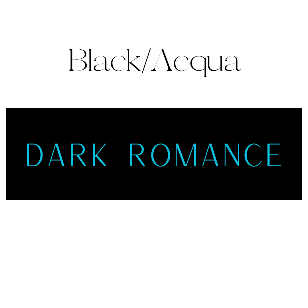 Dark Romance Shelf Mark™ in Black & Aqua by FireDrake Artistry™