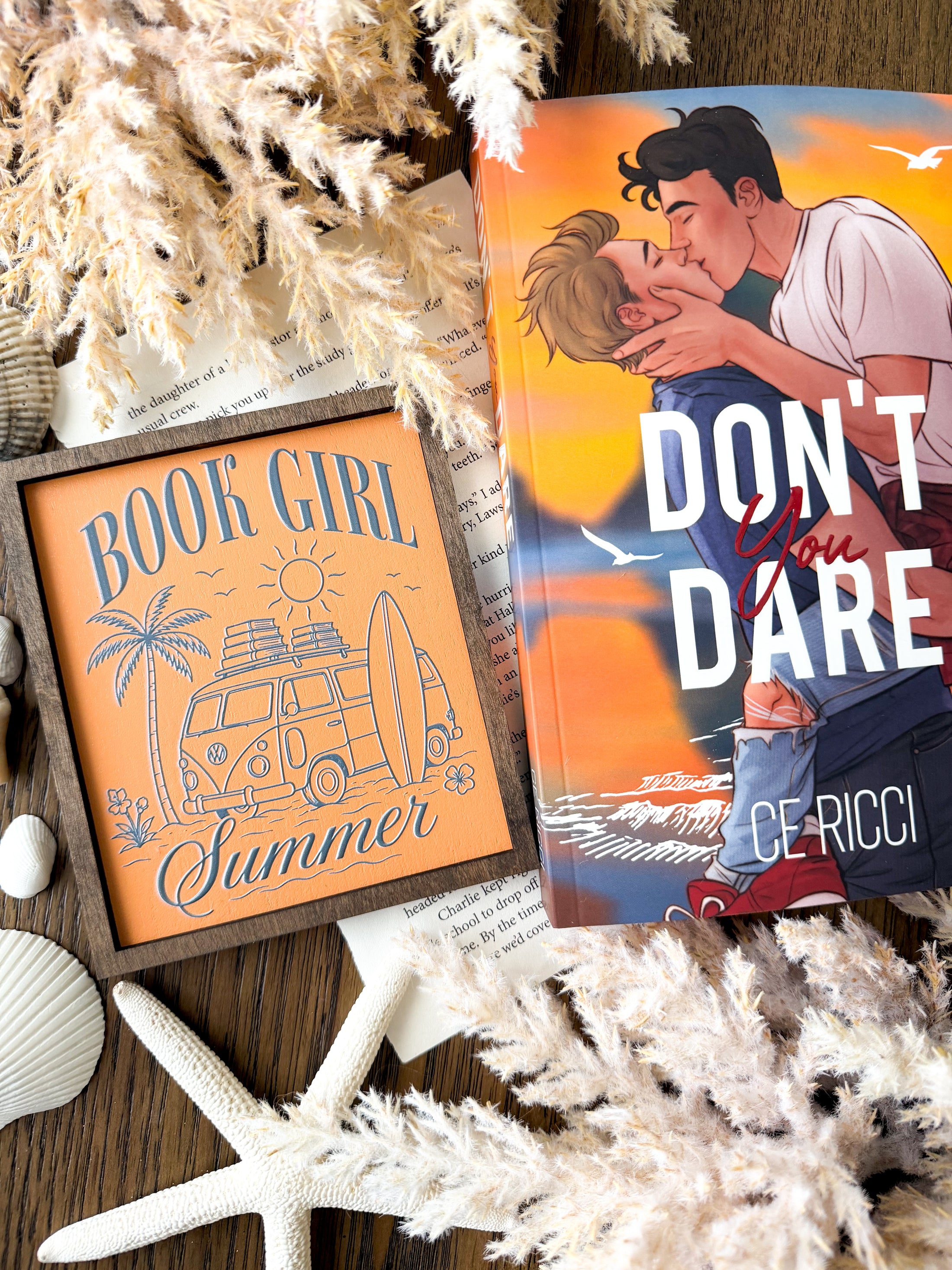 Book Girl Summer Shelf Sign