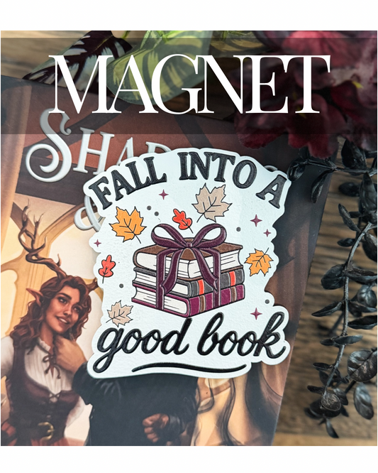 Fall Into a Good Book Magnet