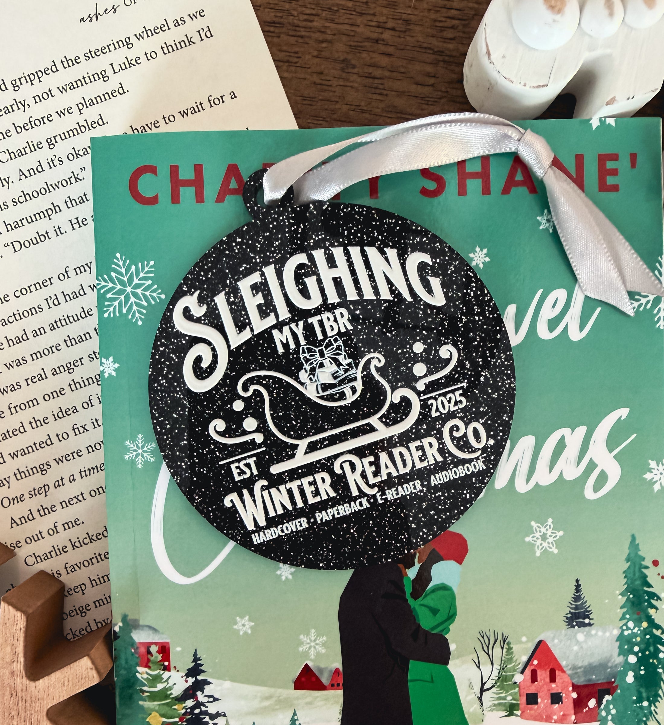 Sleighing My TBR Ornament