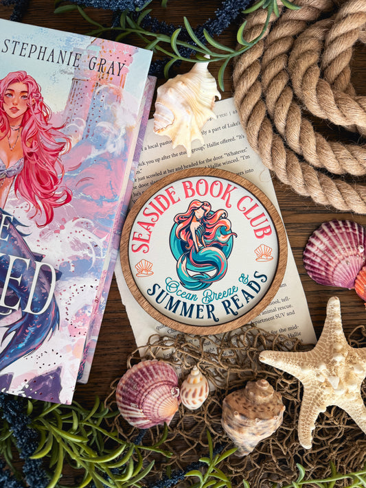 Seaside Book Club Shelf Sign