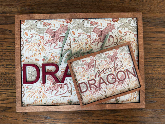 *LARGE* Book Dragon Pattern