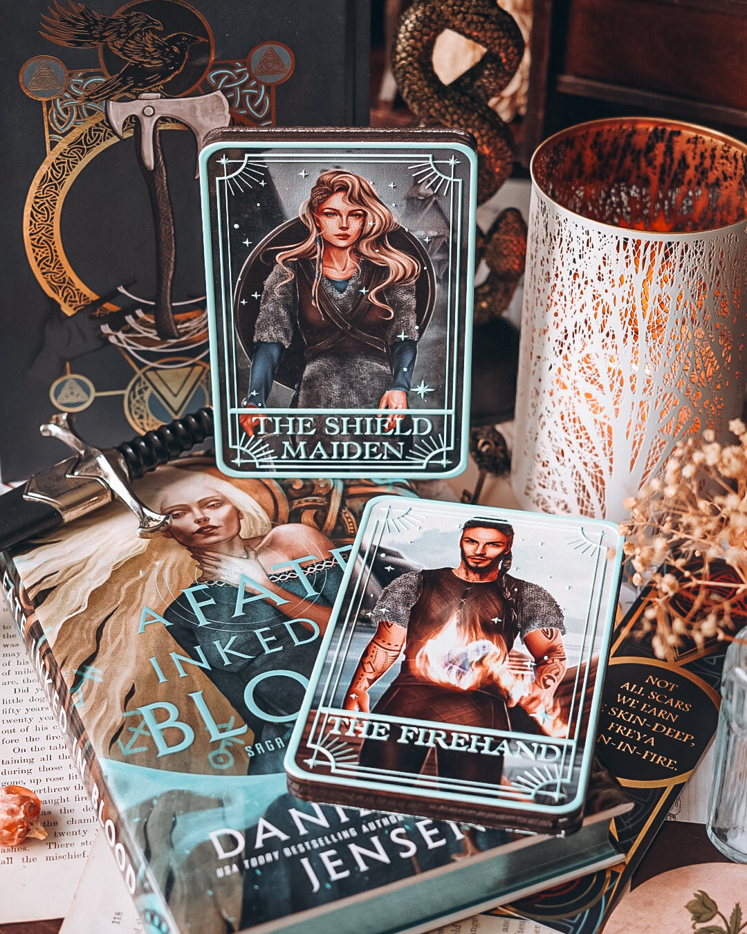 “The Firehand" Tarot Card Shelf Sign - Made with Permission Danielle L. Jensen Collection