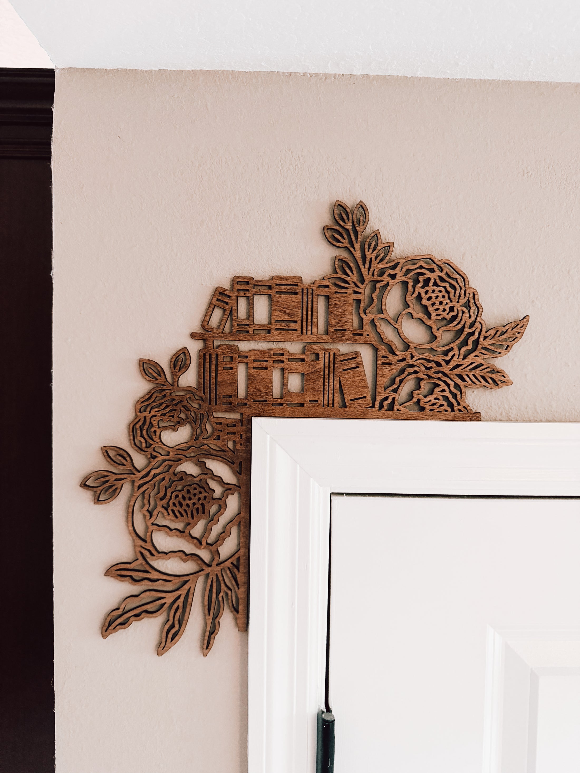 Flowers and Books Library Corner