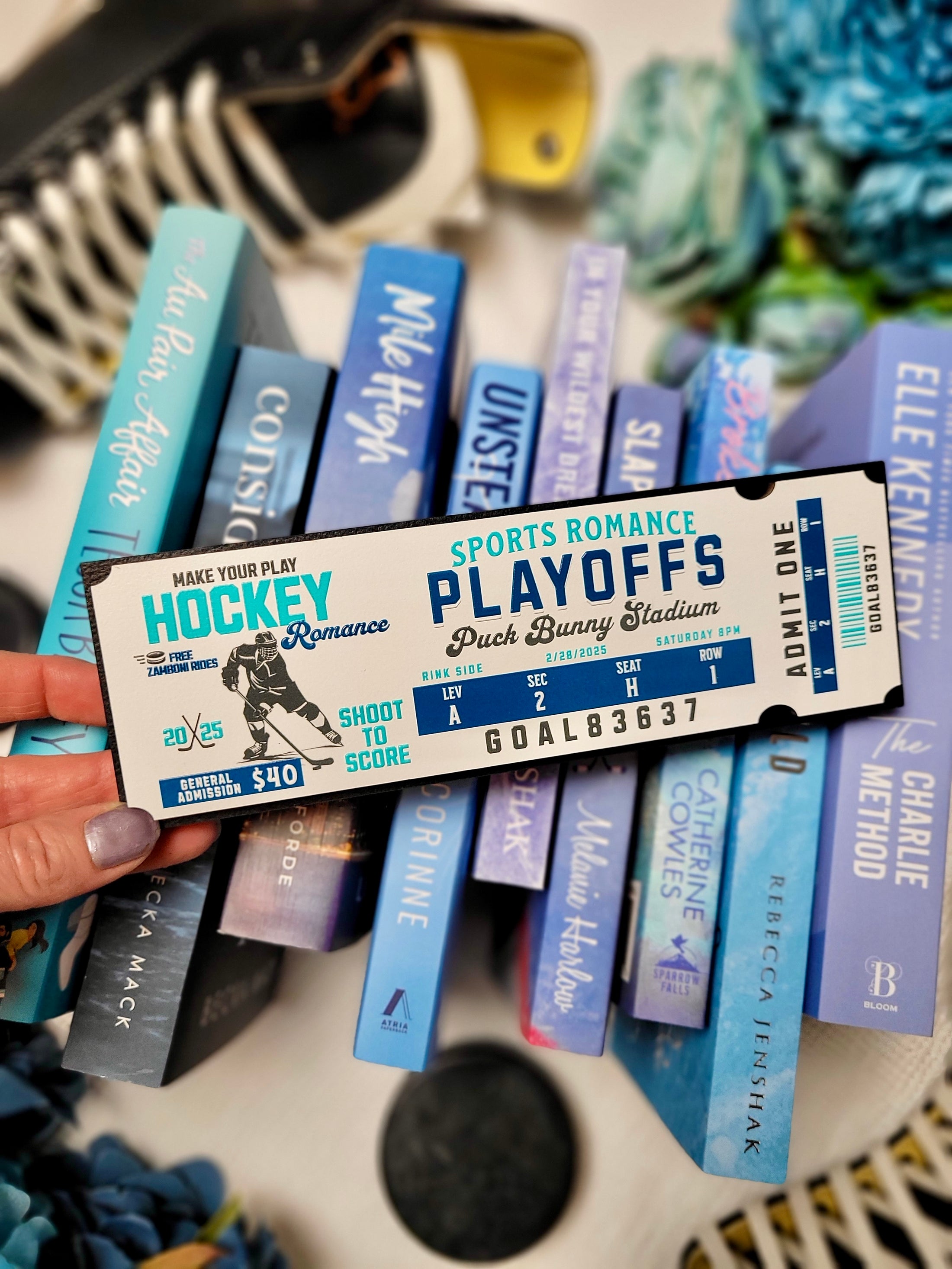 Sports Romance Ticket Sign