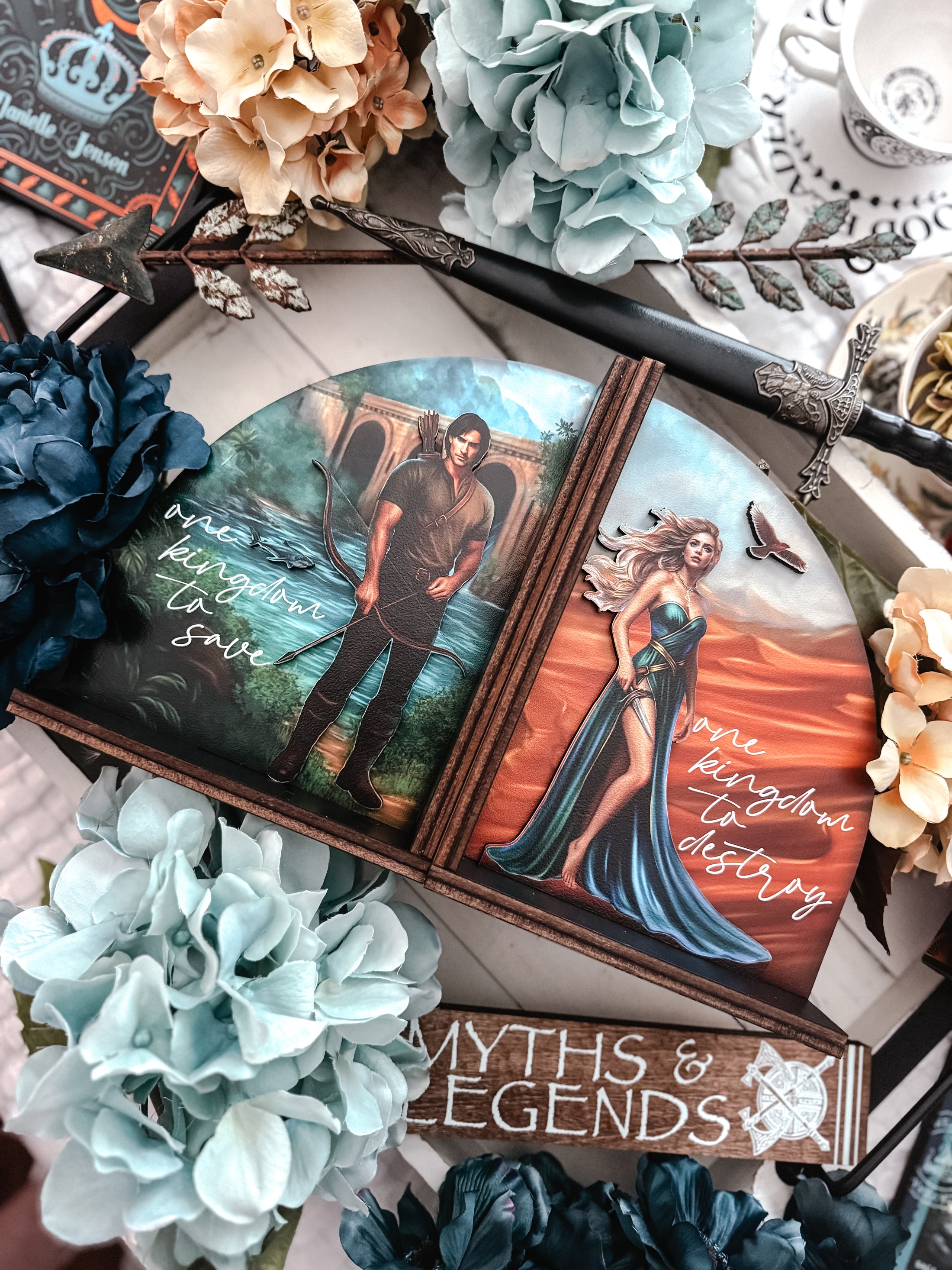 The Bridge Kingdom Bookends - Made with Permission Danielle L. Jensen Collection