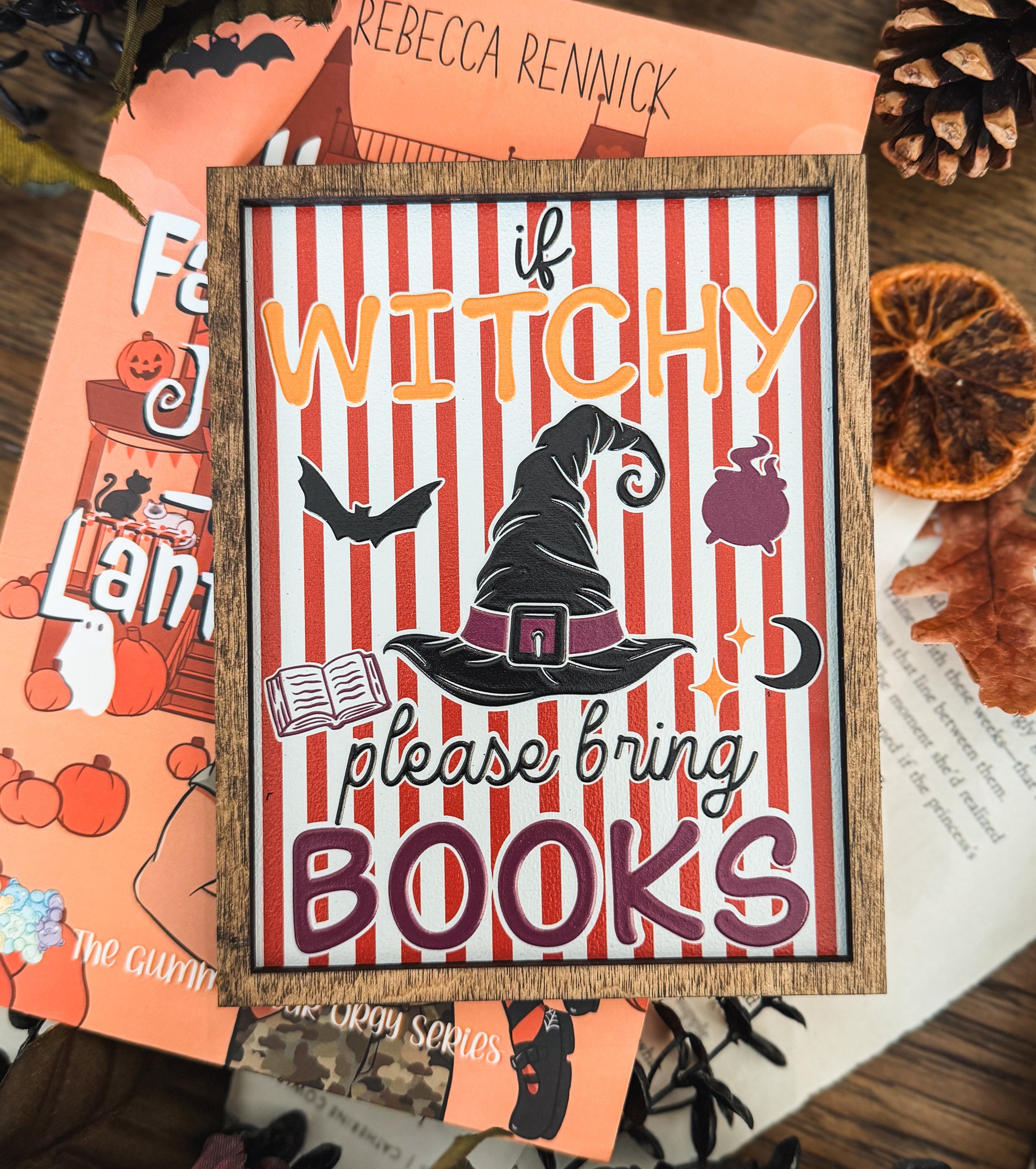 Witchy Reader Shelf Sign