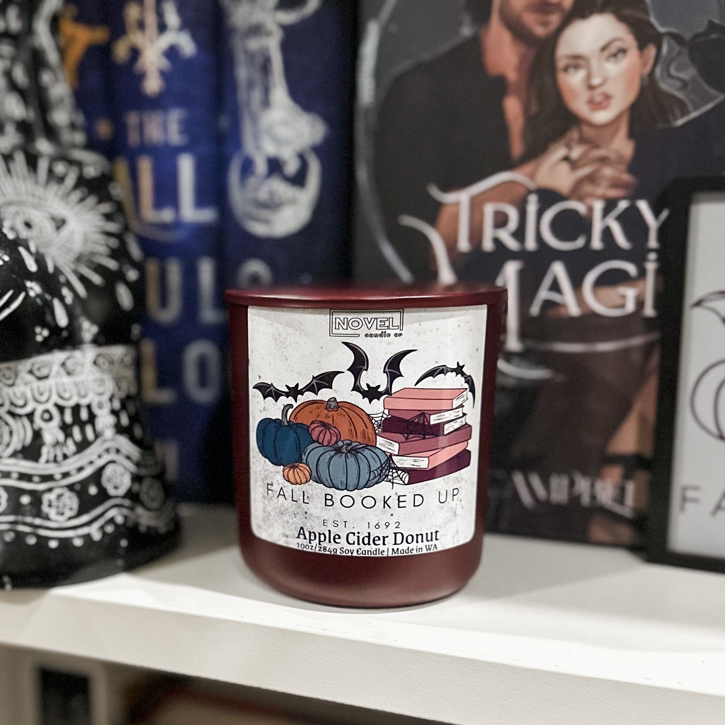 FireDrake Artistry™ & Novel Candle Co - Fall Booked Up Collection Candles