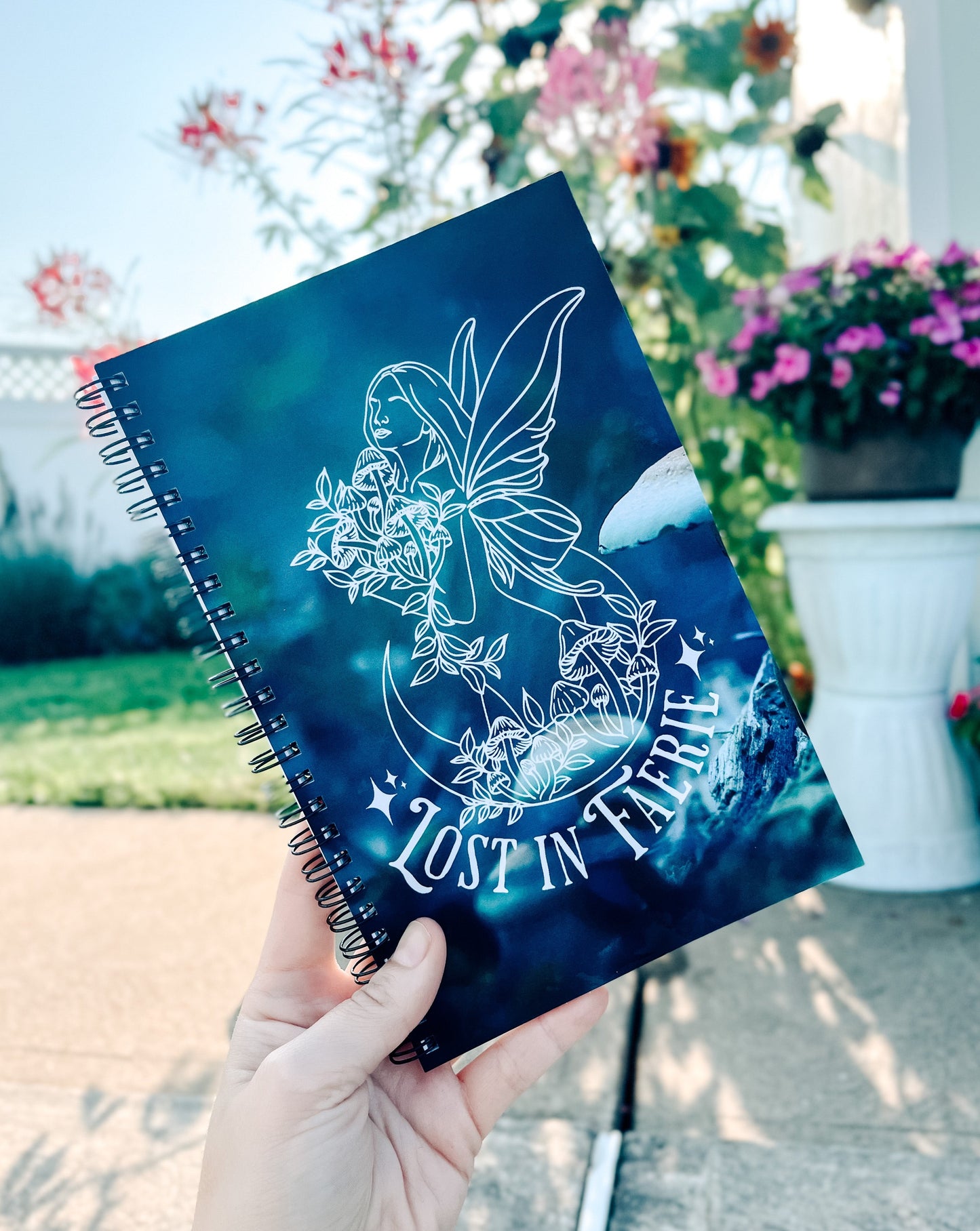 Lost in Faerie Spiral notebook for FireDrake Artistry Photo by @jessielovenelit