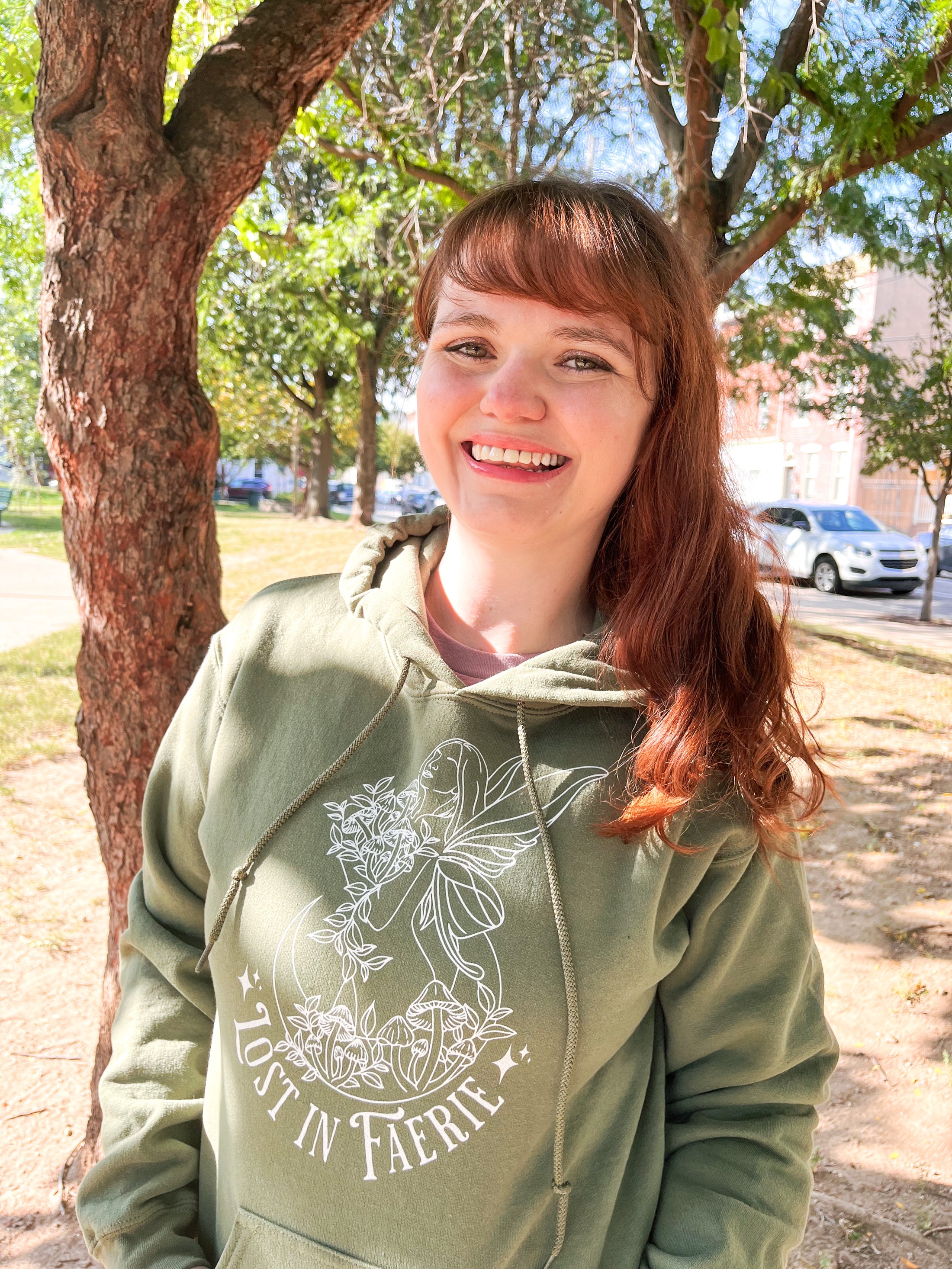 Lost in Faerie Unisex Hoodie for FireDrake Artistry Photo by @jessielovenelit