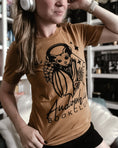 Load image into Gallery viewer, Audiophile Book Club Unisex t-shirt by FireDrake Artistry Photo by @themommabookclub
