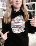 Load image into Gallery viewer, Photo by @themommabookclubCliterature is Literature Dark Bookstack Unisex Hoodie *NEW BRAND - CHECK SIZING* for FireDrake Artistry

