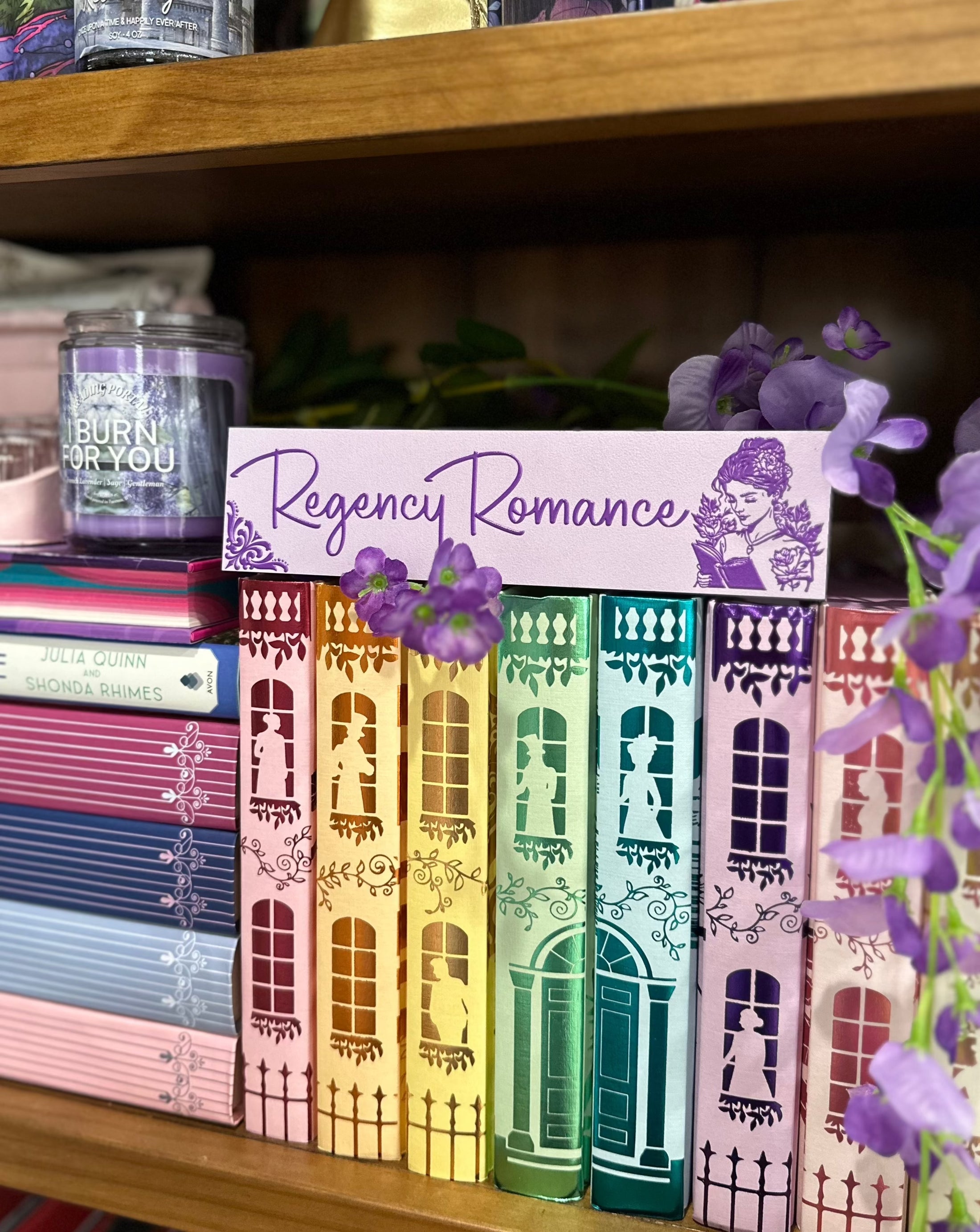 Regency Romance Shelf Mark™ Light Purple & Dark Purple FireDrake Artistry™