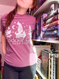 Load image into Gallery viewer, FireDrake Artistry™ Indoor Cat t-shirt, comfort colors brand in berry, white design
