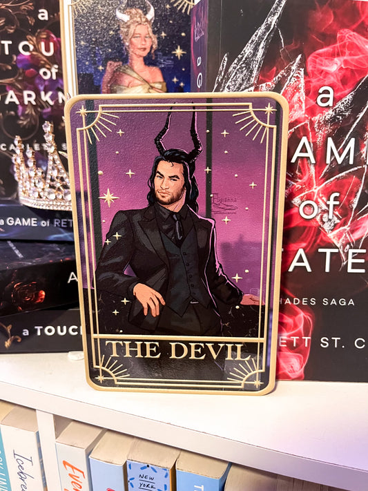 Hades "The Devil" Tarot Card Shelf Sign