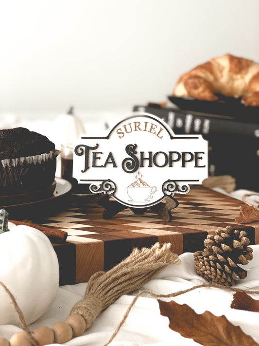 Surel Tea Shoppe Sign FireDrake Artistry™