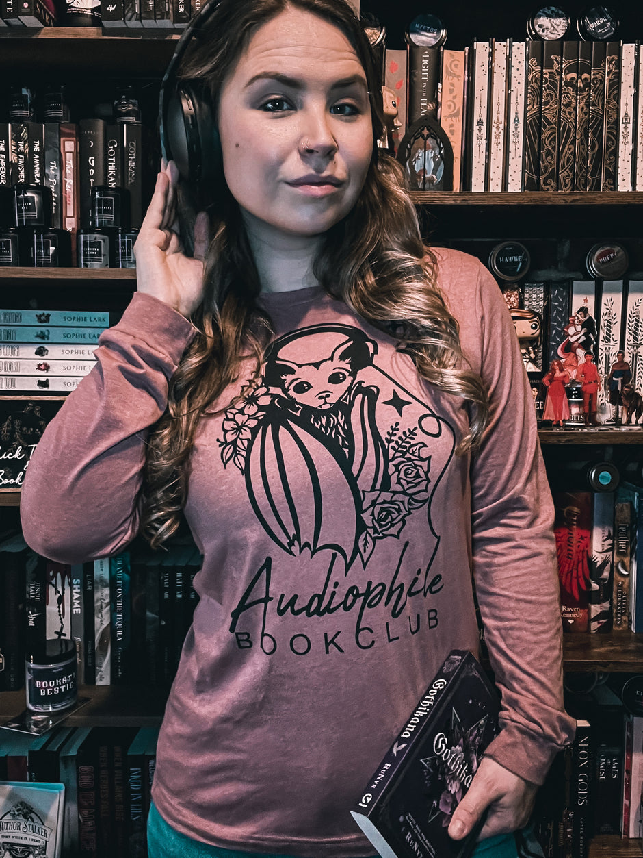 Audiophile Book Club Unisex Long Sleeve Tee from FireDrake Artistry