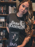 Load image into Gallery viewer, Dark Academia Unisex t-shirt - White Design for FireDrake Artistry
