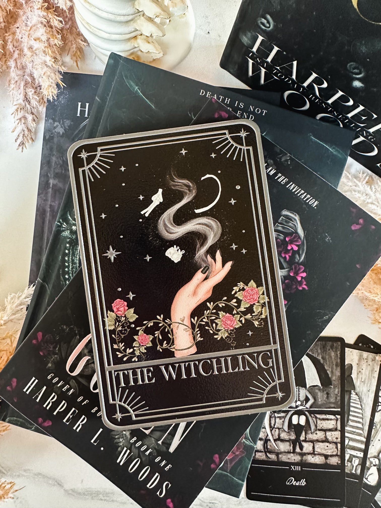 Apollycon "The Witchling" tarot card shelf sign by FireDrake Artistry™
