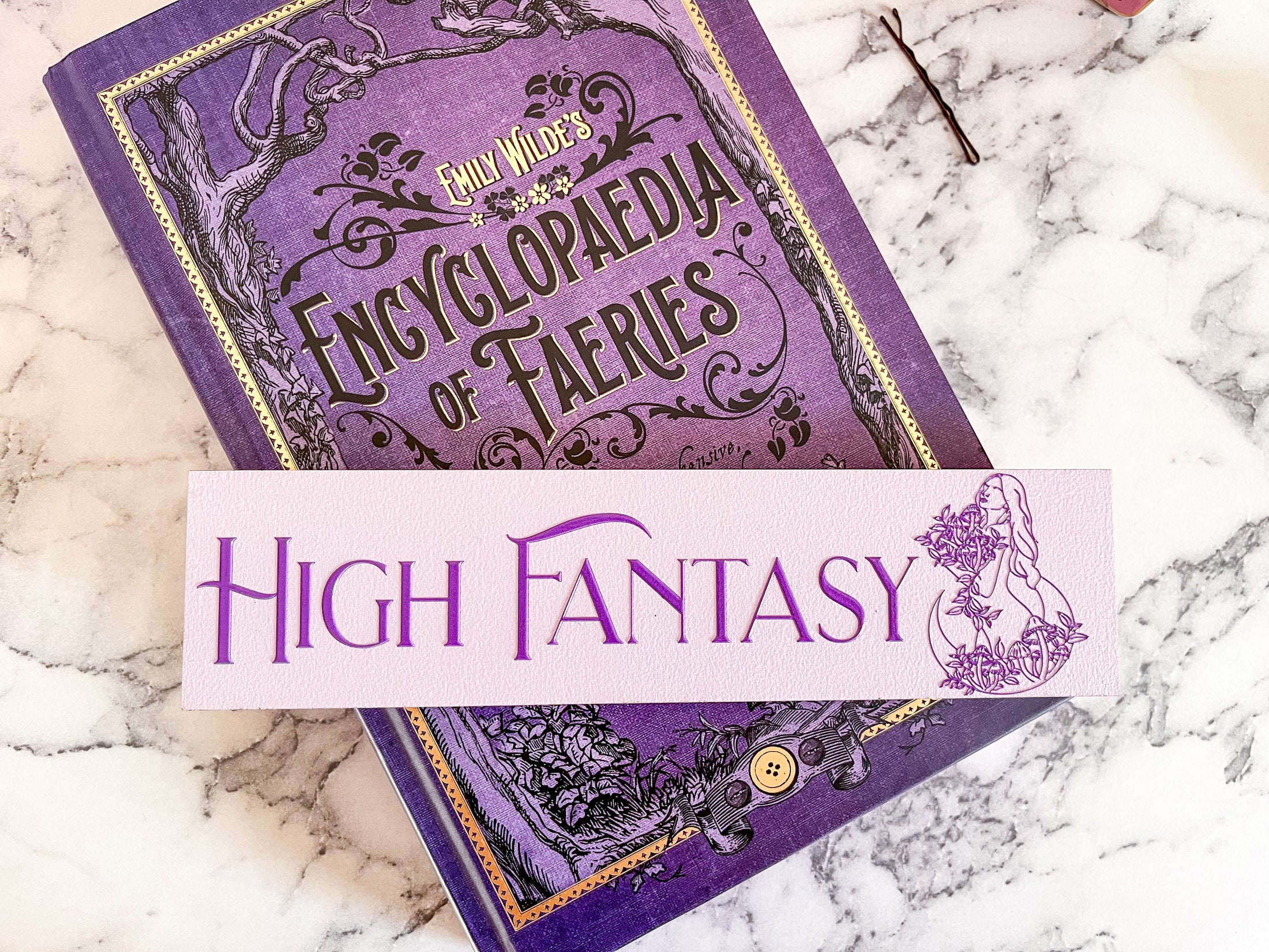 High Fantasy Shelf Mark™ Light Purple & Dark Purple FireDrake Artistry™
