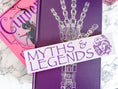 Load image into Gallery viewer, Myths & Legends Shelf Mark™ in Light Purple & Dark Purple by FireDrake Artistry™
