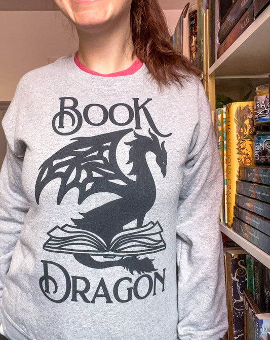 Book Dragon Unisex Sweatshirt for FireDrake Artistry