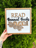 Load image into Gallery viewer, Read Banned Books Sign - firedrakeartistry
