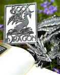 Load image into Gallery viewer, Book Dragon Sign - firedrakeartistry
