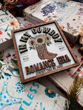 Load image into Gallery viewer, Cowboy Romance Shelf Sign
