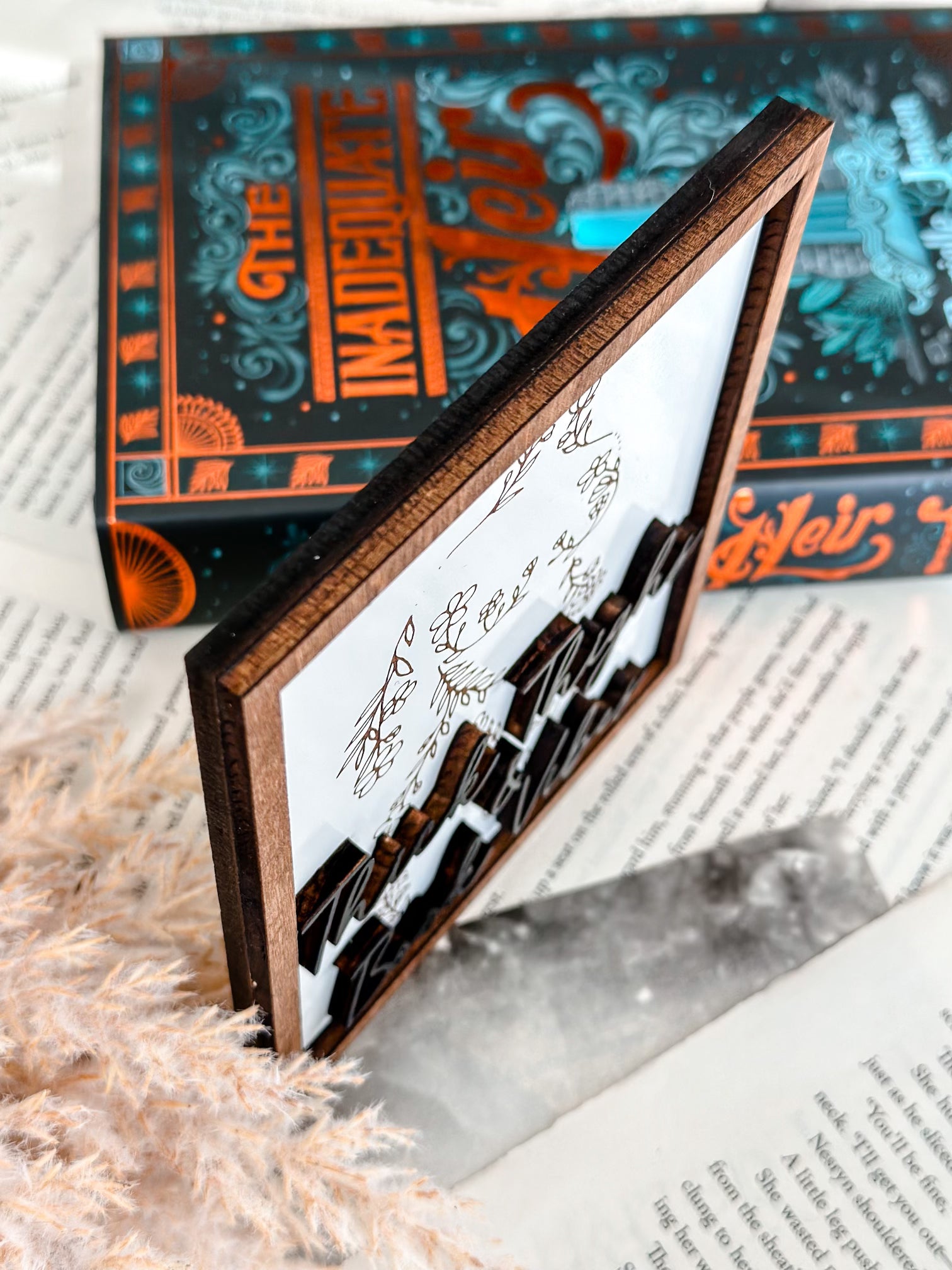 Thick Thighs & Book Vibes Sign  created by FireDrake Artistry®