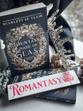 Load image into Gallery viewer, Romantasy Shelf Mark™ in White & Hot Pink by FireDrake Artistry™
