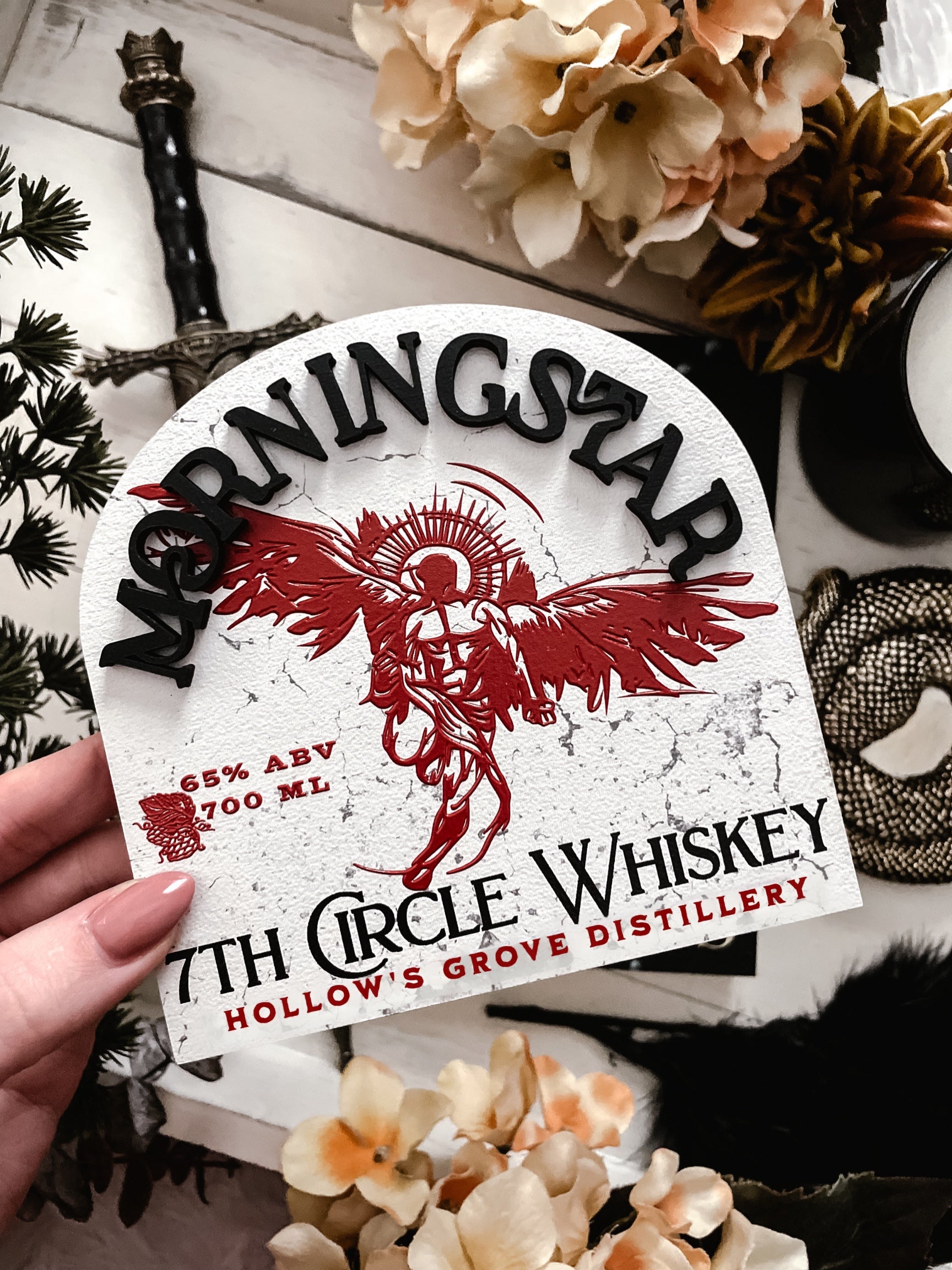 Morningstar 7th Circle Whiskey sign - Harper L. Woods, created by FireDrake Artistry®