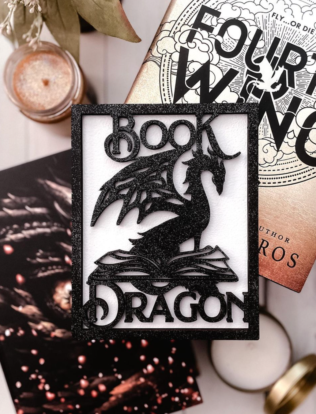 Book Dragon Sign - firedrakeartistry