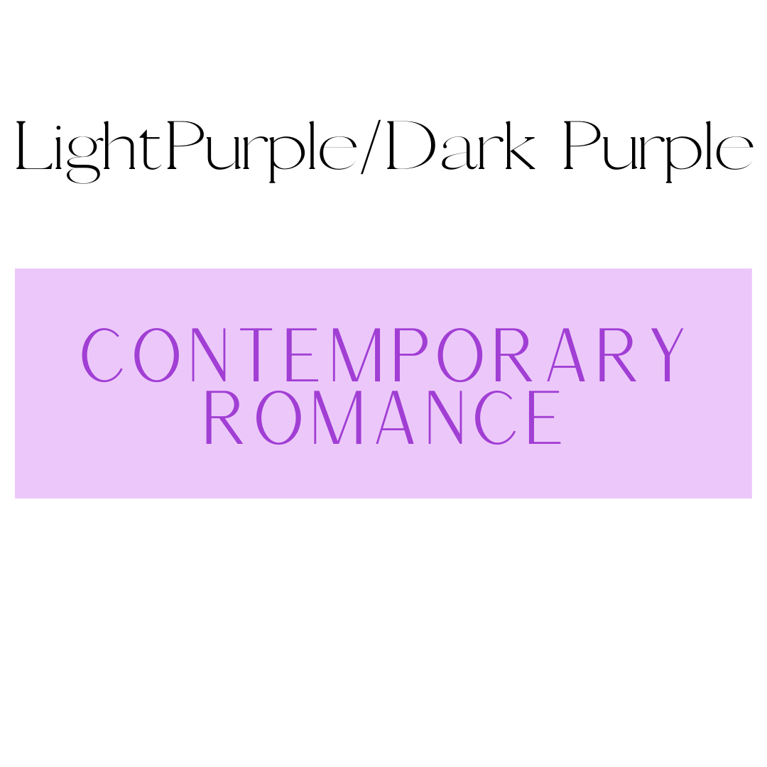 Contemporary Romance Shelf Mark™ in Light Purple & Dark Purple by FireDrake Artistry™