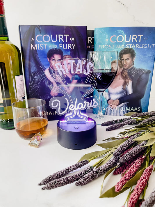 Acrylic "Rita's Velaris" light up sign by FireDrake Artistry™