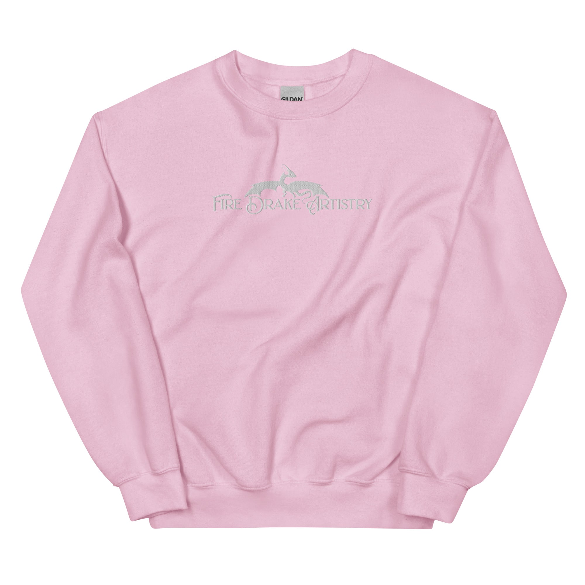 FireDrake Artistry™ Logo Embroiderd CrewUnisex Sweatshirt