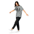Load image into Gallery viewer, FireDrake Artistry™ Indoor Cat t-shirt, comfort colors brand in granite, black design
