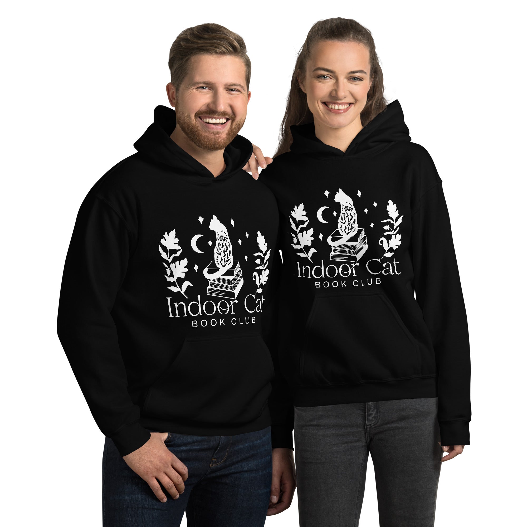 Indoor Cat Book Club Unisex Hoodie