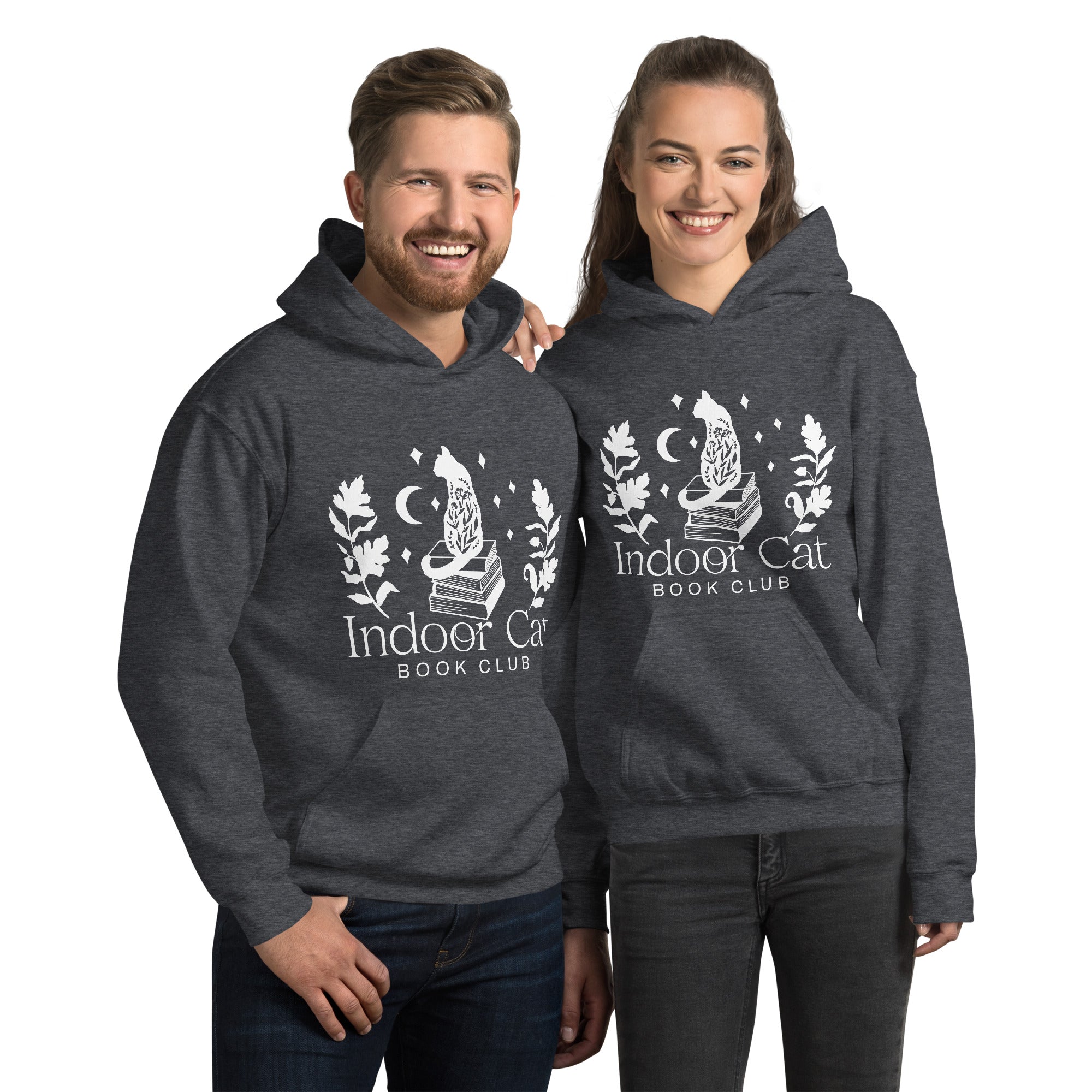 Indoor Cat Book Club Unisex Hoodie